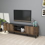 Hanah Home Elegante 1330 Soporte para TV Nogal y Negro